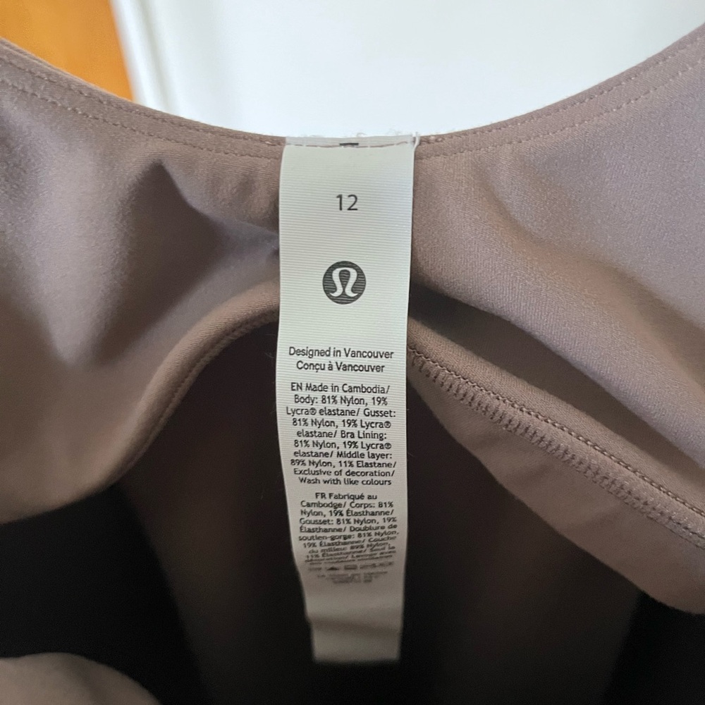 Lululemon Taupe Align 6” Bodysuit - Picture 7 of 8
